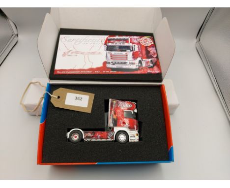 Manufacturer  - Tekno | Description - Scania R5 Topline 4x2 - C Rocks | Stock Code - 70416 | Notes - Mint| Scale - 1:50 | Cer