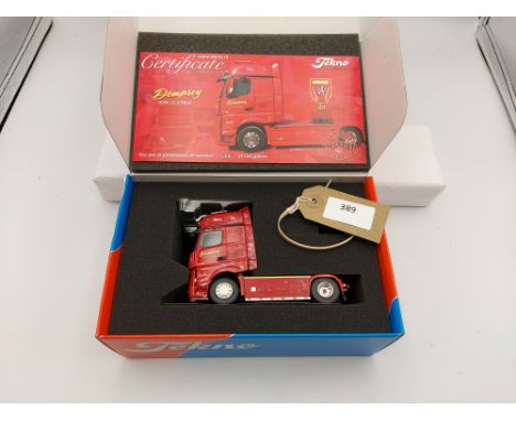 Manufacturer  - Tekno | Description - Mercedes-Benz Actros Gigaspace - Dempsey of cork | Stock Code - 71824 | Notes - Mint| S
