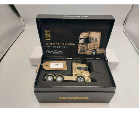 Manufacturer  - Tekno | Description - Scania UK Golden Griffin - R-Streamline Topline | Stock Code - 67967 | Notes - Mint| Sc