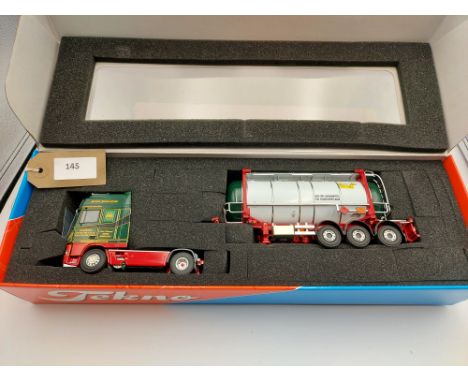 Manufacturer  - Tekno | Description - DAF 95 XF Super Space Cab & Tank Trailer - Baird Bros | Stock Code - 54825 | Notes - Mi