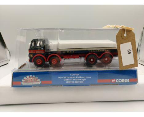 Manufacturer  - Corgi | Description - Leyland Octopus Platform - Gibbs of Fraserburgh | Stock Code - CC10604 | Notes - Mint| 