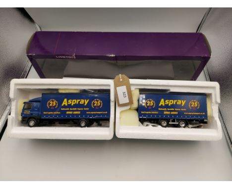Manufacturer  - Lion Toys | Description - DAF CF Drawbar - Aspray 25 Years | Stock Code - MUS2333 | Notes - VGC - Box worn| S