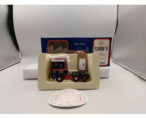 Manufacturer  - Corgi | Description - DAF XF Super Space Tractor Unit - Gibbs of Fraserburgh | Stock Code - CC13210 | Notes -