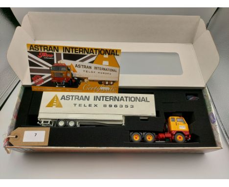 Manufacturer  - Tekno | Description - Volvo F88 & Box Trailer - Astran | Stock Code - 83386 | Notes - Mint| Scale - 1:50 | Ce