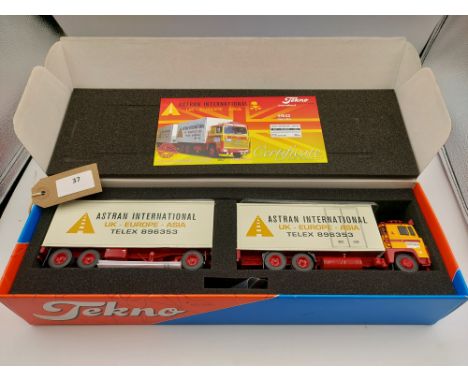 Manufacturer  - Tekno | Description - Scania 140 Drawbar - Astran International | Stock Code - 63750 | Notes - Mint| Scale - 