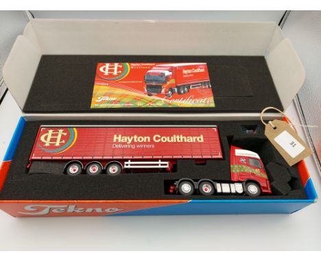 Manufacturer  - Tekno | Description - Volvo FH & Curtainside Trailer - Hayton Coulthard | Stock Code - 68030 | Notes - Mint -
