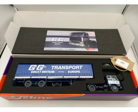 Manufacturer  - Tekno | Description - Volvo F89 & Curtainside Trailer - Geoff Gilbert | Stock Code - 69953 | Notes - Mint| Sc