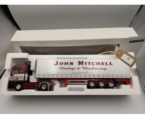 Manufacturer  - Eligor | Description - MAN TG XXL & Curtainside Trailer - John Mitchell | Stock Code - 112369 | Notes - VGC -