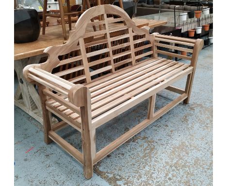 AFTER EDWIN LUTYENS GARDEN BENCH, 164cm W. 