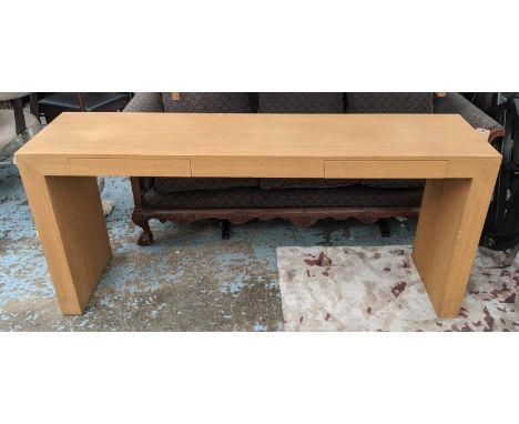 CONSOLE TABLE, 180cm x 46cm x 81cm, contemporary design, with two drawers. 