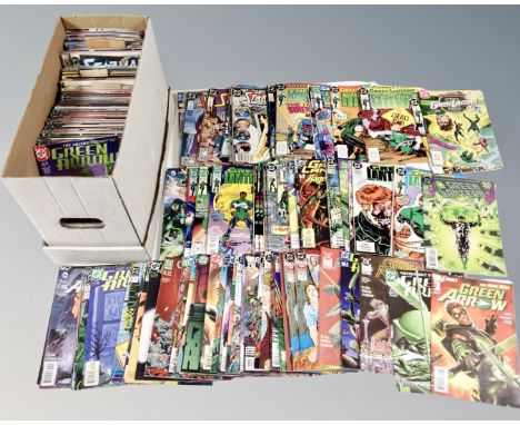 A box of over 200 DC comics to include Green Arrow, Green Lantern, Green LAntern Corps, Star Man etc 