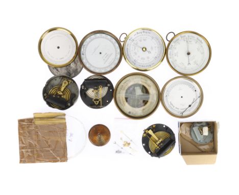 Collection of Barometer Spares, various items including dials cases, mechanisms, Needles etc (al ot)