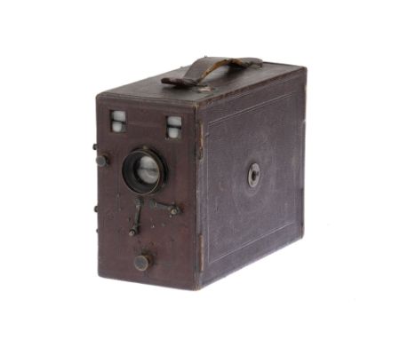 A Falling Plate Detective Camera, marked 'WM HUME' to the inside of the camera door, maker's stamp to the rear door but is un