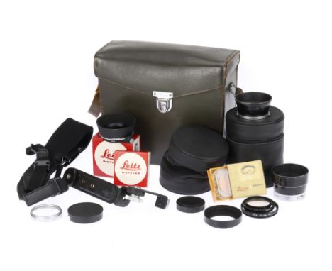 A Selection of Leica Camera Accessories, including IUFOO, 13352, 13004, green leather case and more (a lot)