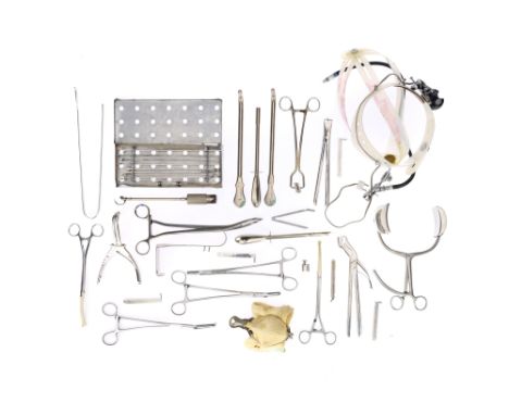 Large Collection of Vintage Surgical Instruments, including mouth gags, clamps, forveps and many other instruments ( a lot)