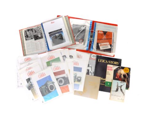 A Collection of Leica Literature and Classic Camera Magazines issues 1 to 14 of Classic Camera magazine with 1997-99 index, a
