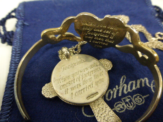 Brooks Amp Bentley Gorham Silver Quot Footprints Quot Remembrance