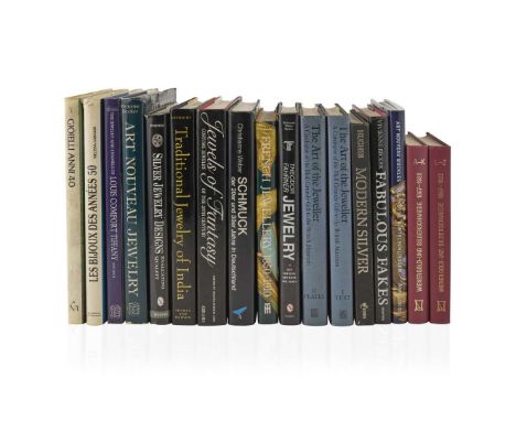  COLLECTION OF REFERENCE BOOKS AND CATALOGUES JEWELLERY AND SILVER comprising; a collection of reference books for 19th and 2