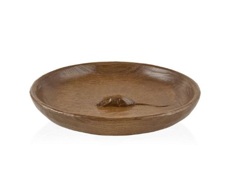  ROBERT 'MOUSEMAN' THOMPSON (1876-1955) FRUIT BOWL, CIRCA 1990's oak, with carved mouse signature 30cm diameter&nbsp;   