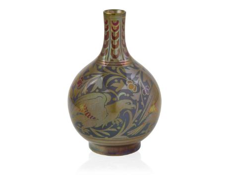  WILLIAM S. MYCOCK (1872-1950) FOR PILKINGTON’S TILE & POTTERY CO. ROYAL LANCASTRIAN LUSTRE VASE, 1927 lustre-glazed earthenw