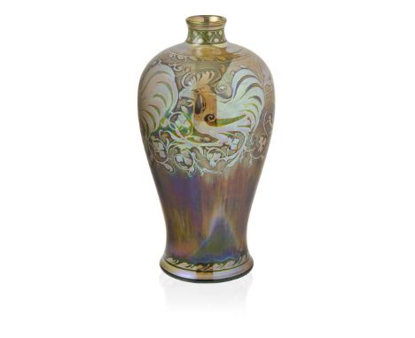  GORDON FORSYTH (1879–1952) FOR PILKINGTON’S TILE & POTTERY CO. LANCASTRIAN LUSTRE VASE, 1910 lustre-glazed earthenware, impr