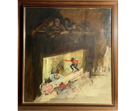 Jill GARNIER (1890-1966)The Puppet ShowOil on canvas lined71 x 65cm  View the Virtual 360 exhibition tour online at: https://
