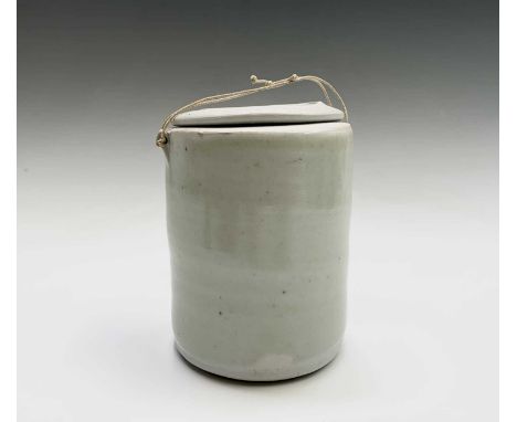 Byron TEMPLE (1933-2002)Lidded JarPorcelain With impressed Leach Pottery, St Ives studio seal and potter's person seal Height