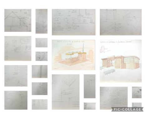 Maurice Edgar CONNELL(1921-2020)Various works including a sketchbook filled with designs Maurice Edgar Connell 1921-2020Born 
