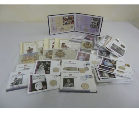 A quantity of First day stamp and coin covers to include the History of the British Army  (42)