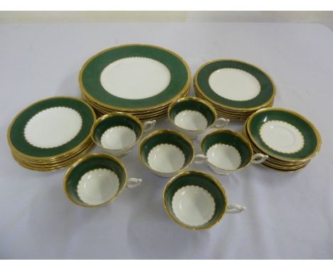 Coalport Connaught part dinner service to include plates, cups and saucers