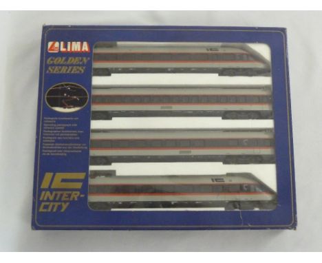 Lima HO gauge Golden Series 149742G Inter City operating pantograph with catenary system, four part set in original packaging