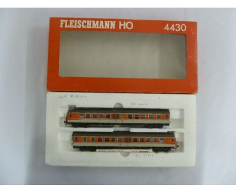 Fleischmann HO gauge 4430 model diesel railcars BR614 in original packaging