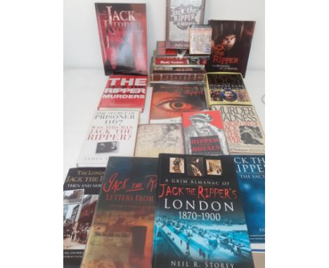 Books-A quantity of Jack the Ripper related hardback and paperback books to include signed copies; a 1993 First Edition The D
