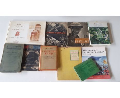 Books-A 1940's erotic 'Perfect Womanhood' book by Roye, The Text Book of Ju-Jitsu by S.K Uyenishi, a WW2 'Roof over Britain' 