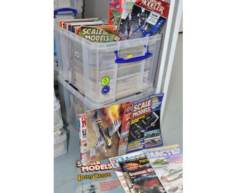 AIRCRAFT MODELLING MAGAZINES, two boxes containing a large collection of Aircraft (mainly) Modelling Publications to include 