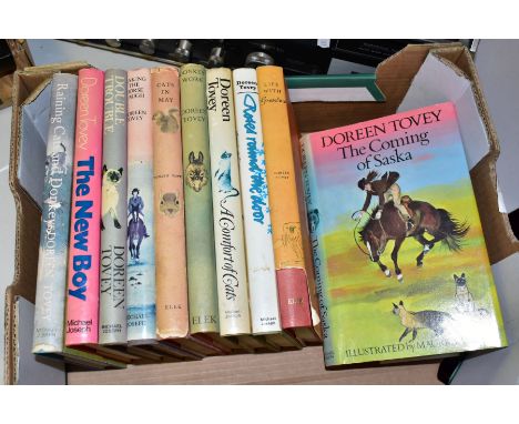 DOREEN TOVEY, TEN FIRST EDITION TITLES, in dust jackets, to include;  'Roses Round The Door', 'Life With Grandma', 'The Comin