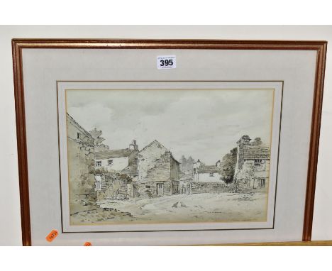 A VICTORIAN LANDSCAPE WATERCOLOUR, TITLED AND DATED 'WHITNASH JUNE 25th 1859', bears a signature T Baker lower left, attribut