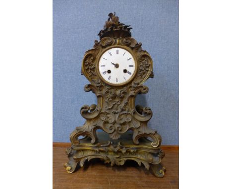 A 19th Century French Aubert Klaftenbergen ormolu mantel clock 