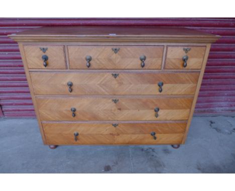 A late Victorian Shapland &amp; Petter walnut commode 