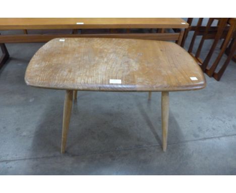 An Ercol Blonde elm and beech coffee table 