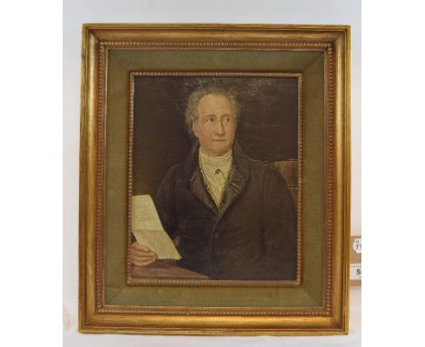 A coloured print, a portrait of a gentleman, and another (2)

 