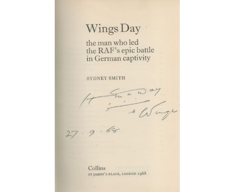 WWII Wings Day hardback book 1968 First Edition signed on the inside title page by W. CMR H. M. A. Day. The Story of the man 