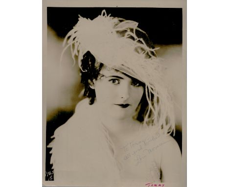 Tv and Film. Lois Moran Signed 10 x 8 inch Vintage Black and White Photo. Dedicated. Fair condition. Good Condition. All auto