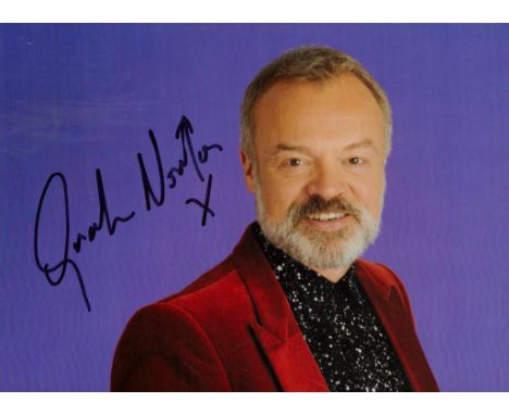 Graham Norton signed 7x5inch colour photo. Good Condition. All autographs are genuine hand signed and come with a Certificate