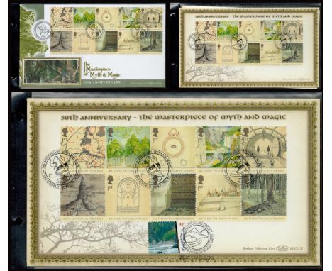 Tv and Film. Lord Of The Rings FDC Collection of 3 Covers. All Bearing Stamp Sheets and Superb Postmarks. Good Condition. Goo