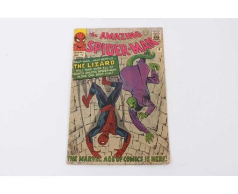 The Amazing Spider-Man #6 1963, first appearance of the Lizard. Priced 9d