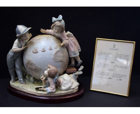 A Lladro ceramic figure group, The Voyage of Columbus, 4547, limited edition 4360\7500, 23.5cm high, with certificate of auth
