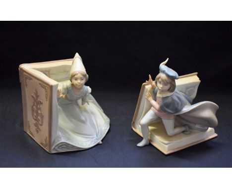 A Lladro ceramic figure, A Fairytale Princess, 06797, boxed; another, A Fairytale Prince, 06798, boxed (2)