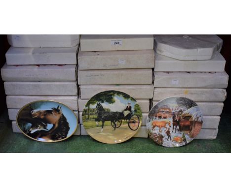 Collector's Plates - a set of twelve Bradex plates, by Spode, The Noble Horse Collection, including Hackney by Susie Whitcomb