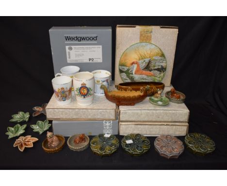 Collectors Plates - a set of six Bradex Rollinson's Portraits of Nature, British Wildlife, certificates, boxed; two others; c